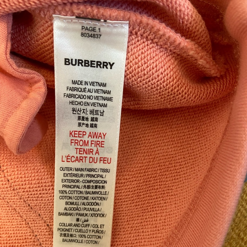 Burberry girls sweatshirt dress size 6yr - Picture 5 of 8